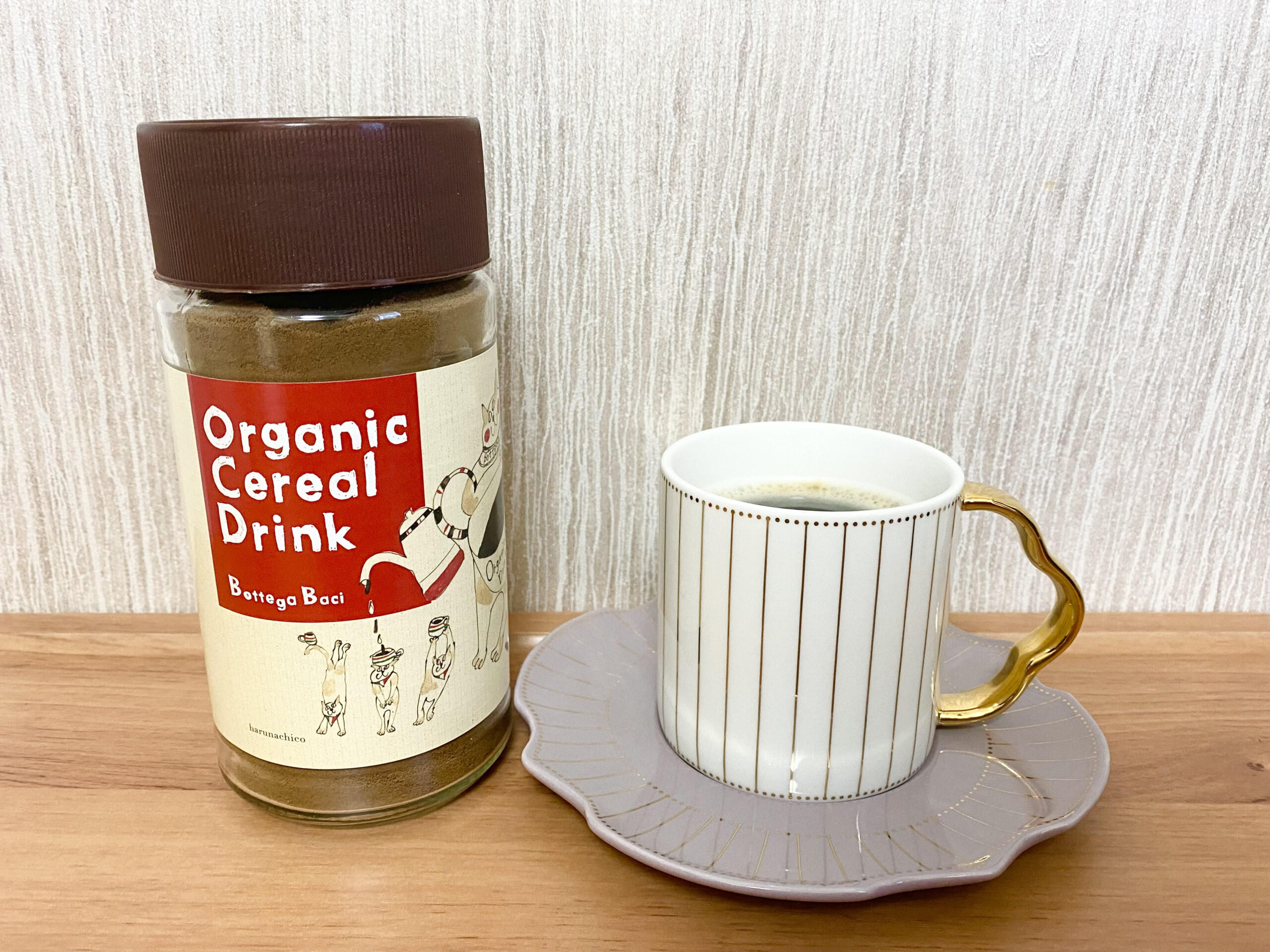 ノンカフェインコーヒー風飲料BottegaBaci有機穀物コーヒーミックス_コーヒーカップ